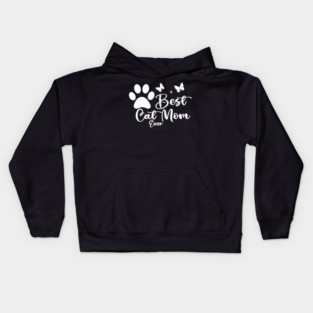 Best Cat Mom Ever Kids Hoodie