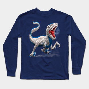 Patriotic Velociraptor Long Sleeve T-Shirt