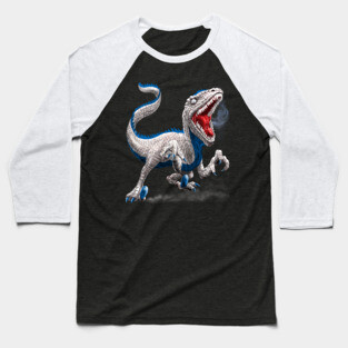 Patriotic Velociraptor Baseball T-Shirt