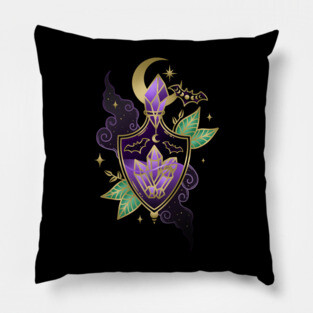 Bat Crystal Potion Bottle Pillow