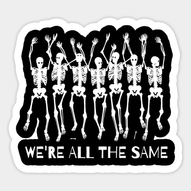 We Are All The Same Diversity Inclusion Equality Sticker by The WYLD Tribe