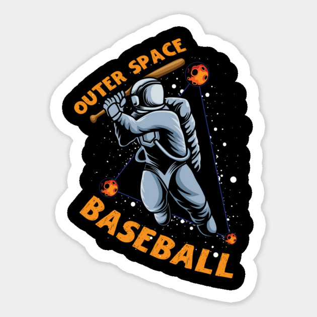 Outer Space Baseball Sticker by The WYLD Tribe