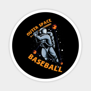 Outer Space Baseball Magnet