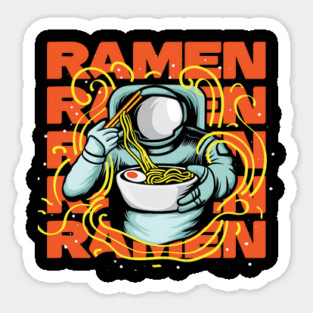 Astronaut Ramen Noodle Lover Magnet