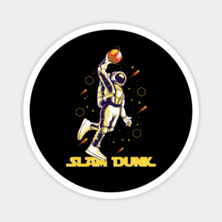 Slam Dunk Astronaut Basketball Player Magnet