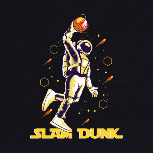 Slam Dunk Astronaut Basketball Player by The WYLD Tribe