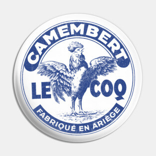 Camembert Le Coq - Vintage Francophile Cheese Design Pin