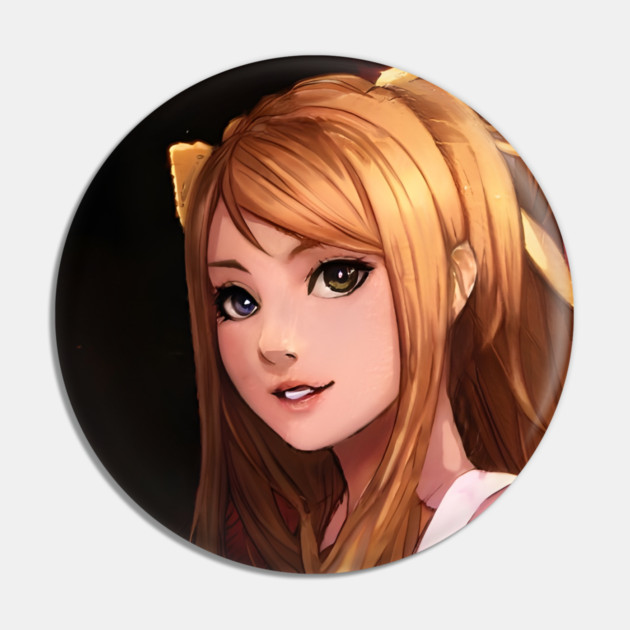 Blonde Hair Anime Girl Pin by animegirlnft