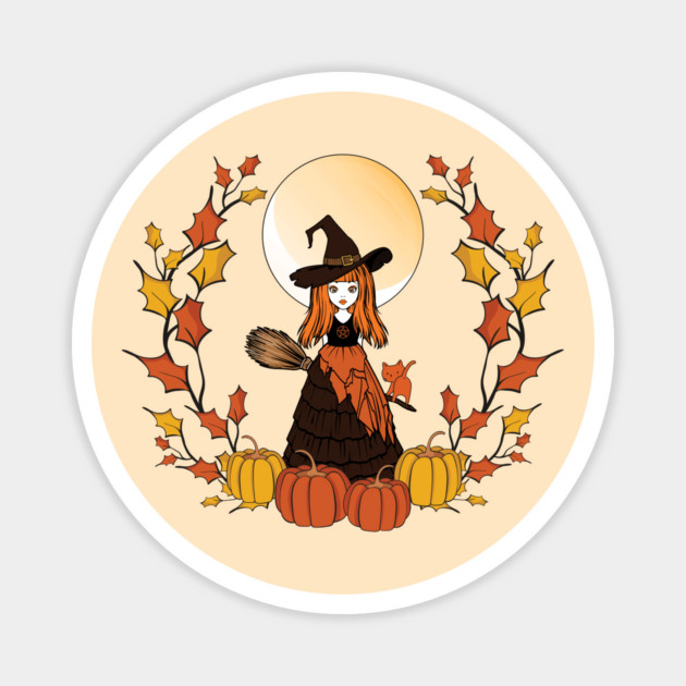 Autumn Fall Mabon Cheeky Witch® Magnet by Cheeky Witch