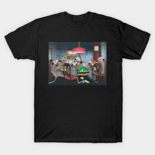 Opossums Playing Poker T-Shirt