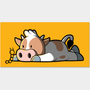 Lazy Cow! Posters and Art