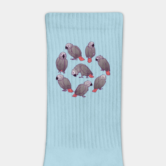 African Grey Parrot Flock by Einstein Parrot