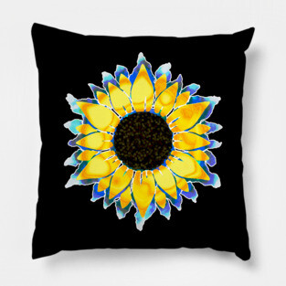 Sunflower for Ukraine Pillow