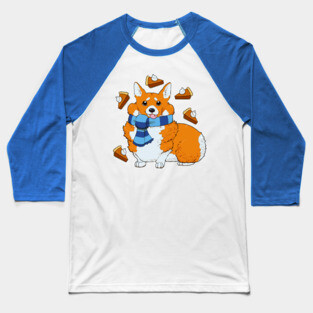 Corgi Pie Baseball T-Shirt