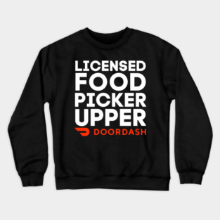 Doordash Licensed Food Picker Upper Crewneck Sweatshirt