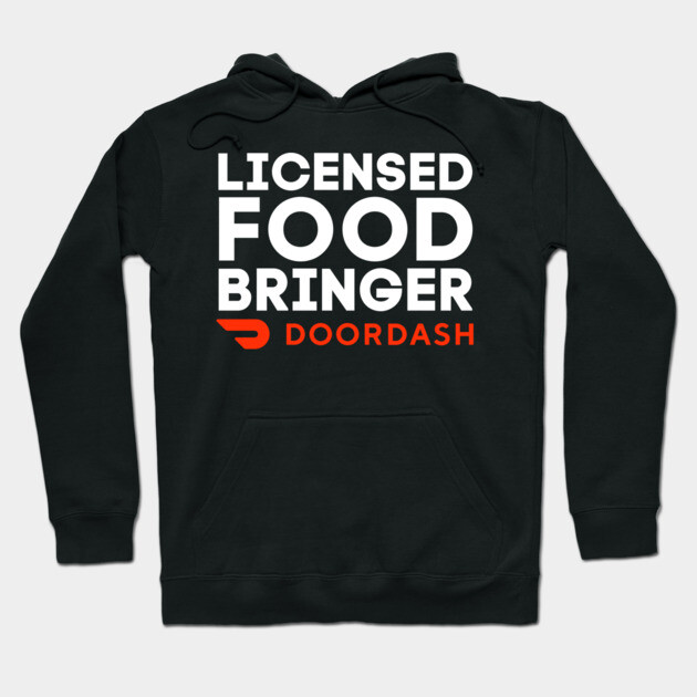 Doordash Licensed Food Bringer Hoodie by Litehouse Tees