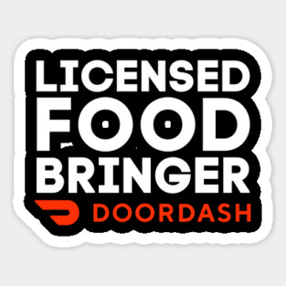 Doordash Licensed Food Bringer Sticker