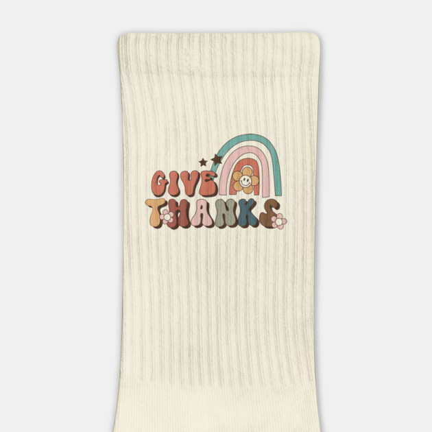 Retro Thanksgiving Give Thanks by The WYLD Tribe