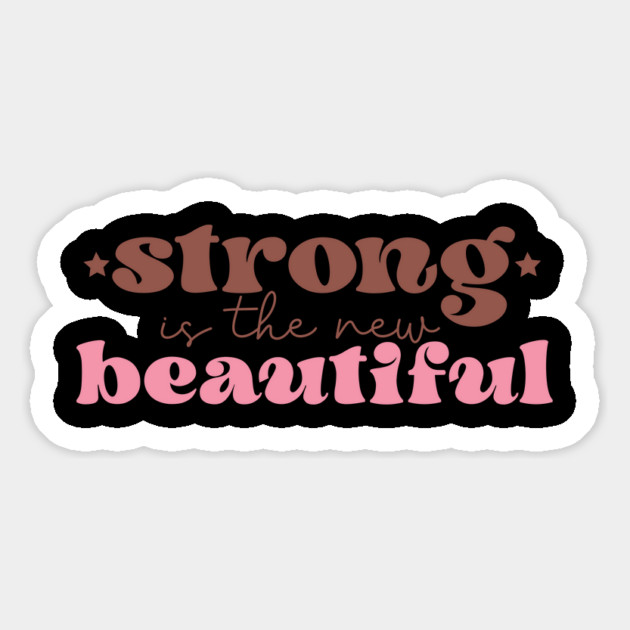 Strong is The New Beautiful Breast Cancer Awareness Magnet by The WYLD Tribe