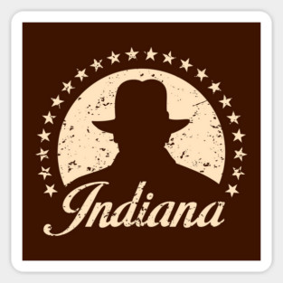 Indianamount distressed Sticker
