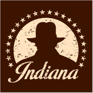 Indianamount distressed Posters and Art