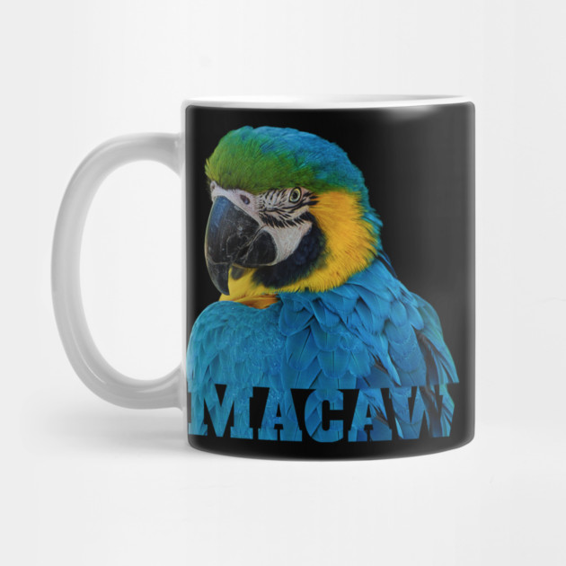 Beautiful Blue and Gold Macaw Parrot Image and Word by Einstein Parrot