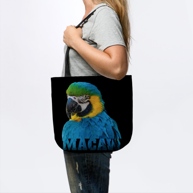 Beautiful Blue and Gold Macaw Parrot Image and Word by Einstein Parrot