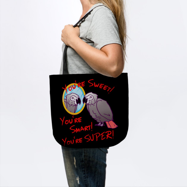 Daily Attitude Affirmations African Grey Parrot Image by Einstein Parrot