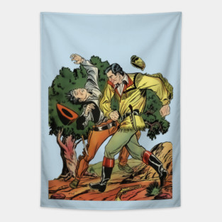 REVISTANGO #6 - Western Showdown of Courage and Fury as Frontier Heroes Clash in a Dynamic Midcentury Pulp Adventure Illustration Retro Tapestry
