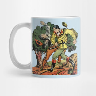 REVISTANGO #6 - Western Showdown of Courage and Fury as Frontier Heroes Clash in a Dynamic Midcentury Pulp Adventure Illustration Retro Mug