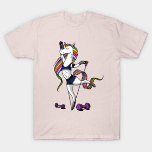 Unicorn Fitness Gym Workout T-Shirt