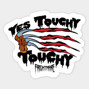yes touchy Sticker