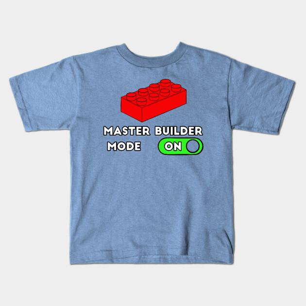 Master Builder Lego T Shirt Boy Master Builder ON Mode Punny