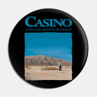 Casino by Martin Scorsese Illustration - Desert Scene Pin