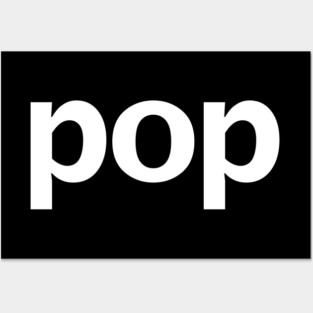 Pop Minimal Typography White Text Posters and Art