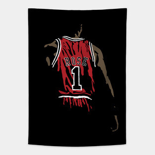 Derrick Rose Silhouette Tapestry