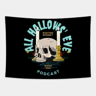 Skull and Candles Tapestry