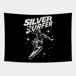 surfer galaxy retro classic Tapestry