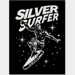 surfer galaxy retro classic Posters and Art