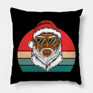 Black Santa, Black Santa Claus, African American Santa, Christmas Pillow