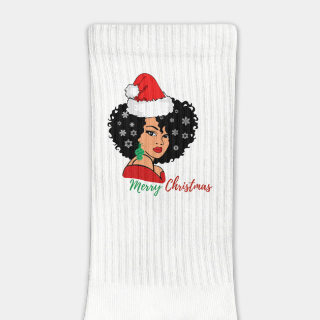Black Woman Santa, Black Mrs Santa Claus, African American Santa, Merry Christmas by UrbanLifeApparel