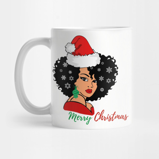 Black Woman Santa, Black Mrs Santa Claus, African American Santa, Merry Christmas by UrbanLifeApparel
