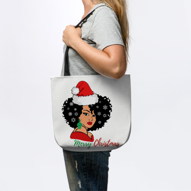 Black Woman Santa, Black Mrs Santa Claus, African American Santa, Merry Christmas by UrbanLifeApparel