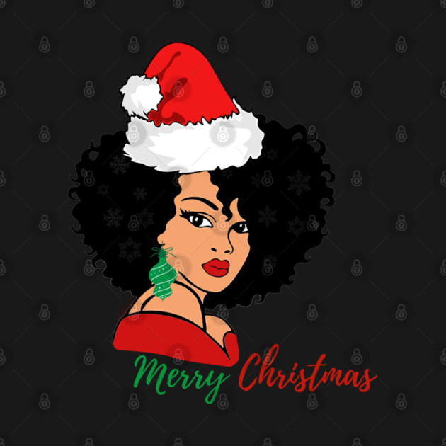 Black Woman Santa, Black Mrs Santa Claus, African American Santa, Merry Christmas by UrbanLifeApparel