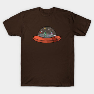 alien snow globe T-Shirt
