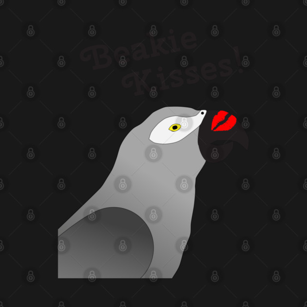Beakie Kisses African Grey Parrot by Einstein Parrot