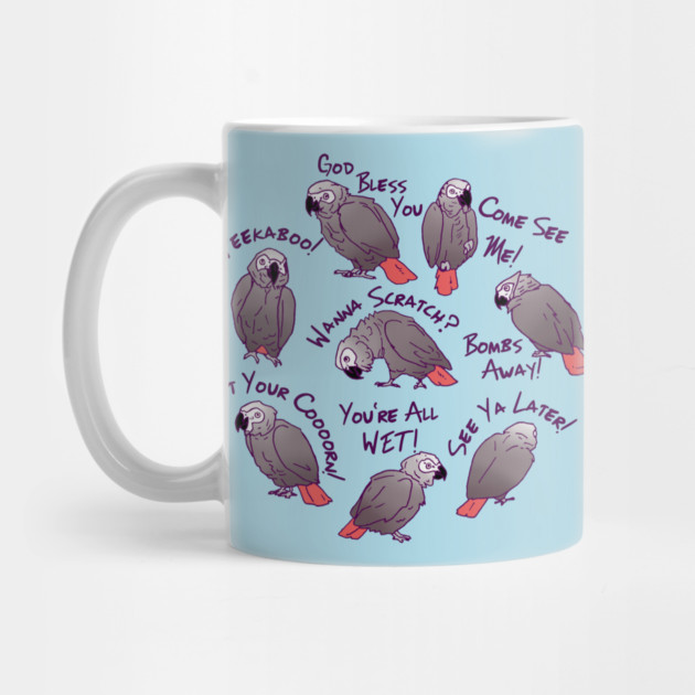 African Grey Parrots Funny Talking Sayings by Einstein Parrot