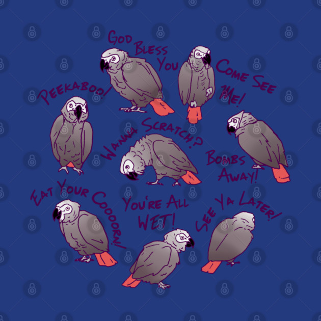 African Grey Parrots Funny Talking Sayings by Einstein Parrot