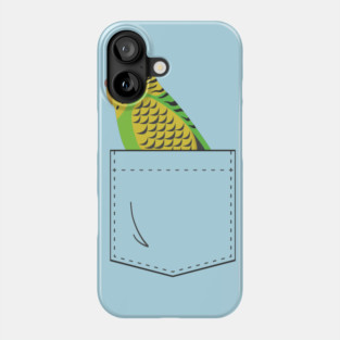 Budgie Parakeet Parrot In Your Front Pocket Phone Case