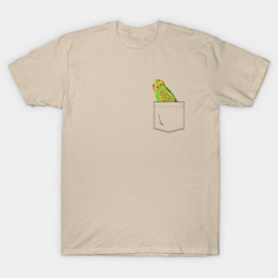 Budgie Parakeet Parrot In Your Front Pocket T-Shirt